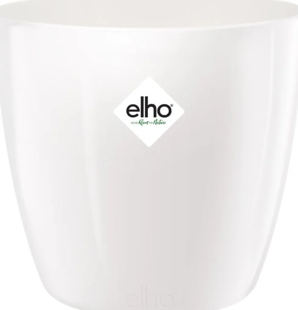 Elho bloempot Brussels diamond wit D 18,1 H 16,2 cm