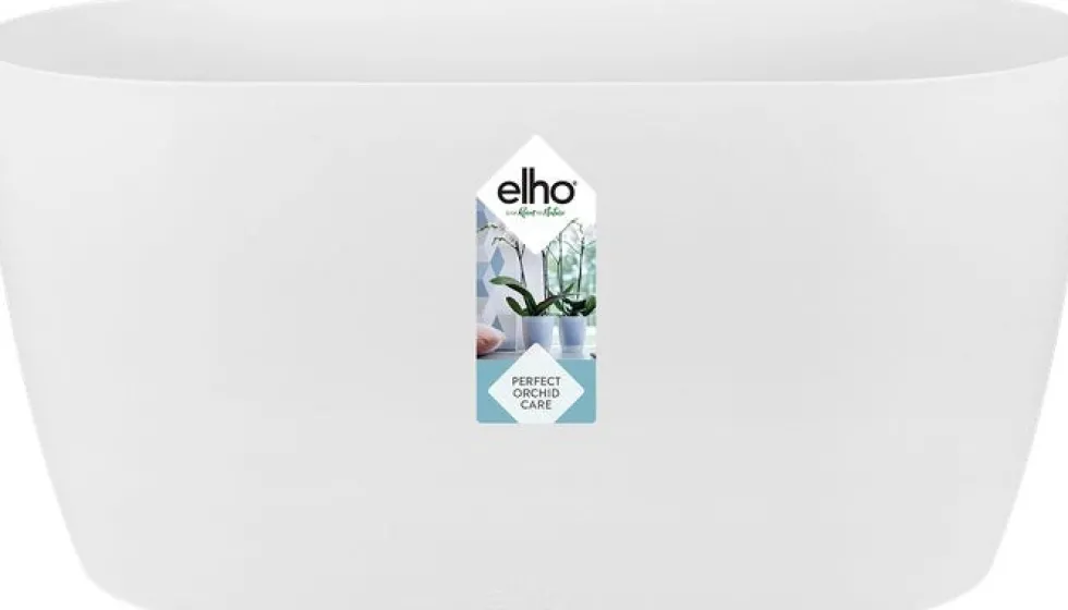 Elho bloempot Brussels orchidee wit 24,8 x 13,4 x 12 cm