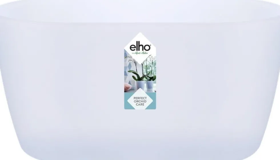 Elho bloempot Brussels orchidee transparant 24,8 x 13,4 x 12 cm