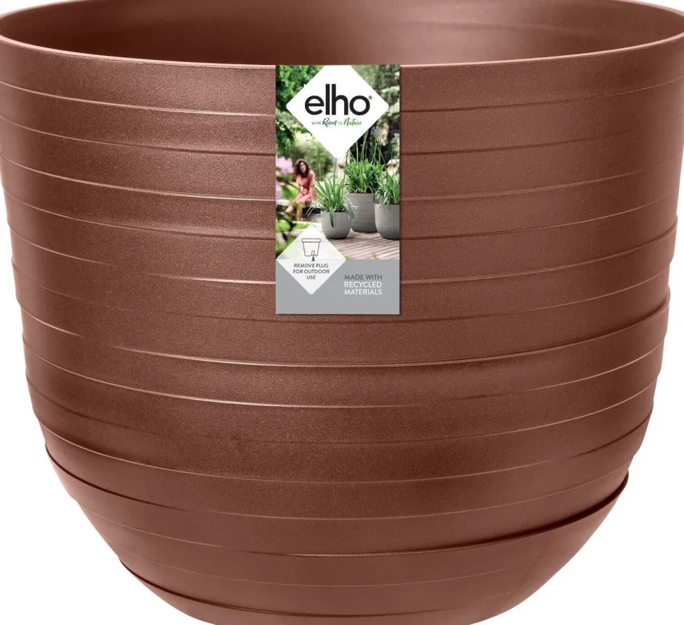 Elho bloempot Fuente bruin D 30 H 24 cm