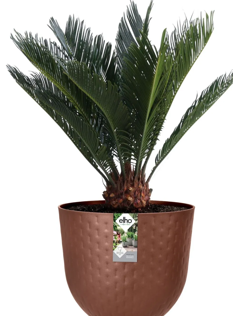 Elho bloempot Fuente bruin D 30 H 24 cm