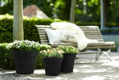 Elho bloempot Green Basics zwart D 23 H 19,6 cm