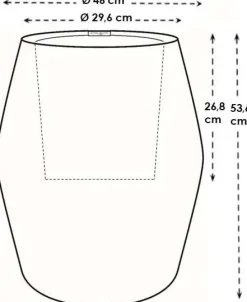 Elho bloempot June Split paars D 46 H 53 cm