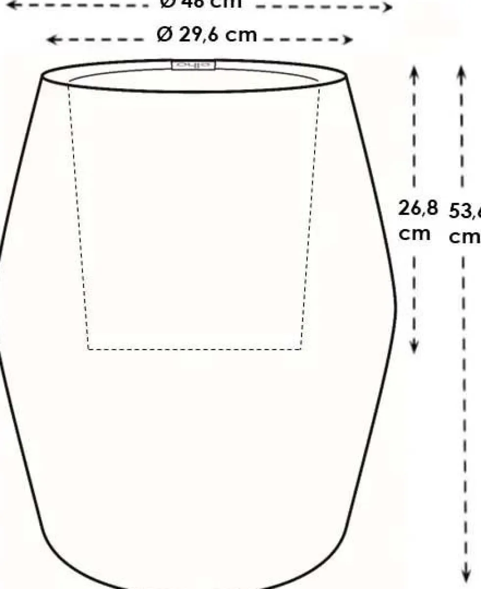 Elho bloempot June Split paars D 46 H 53 cm