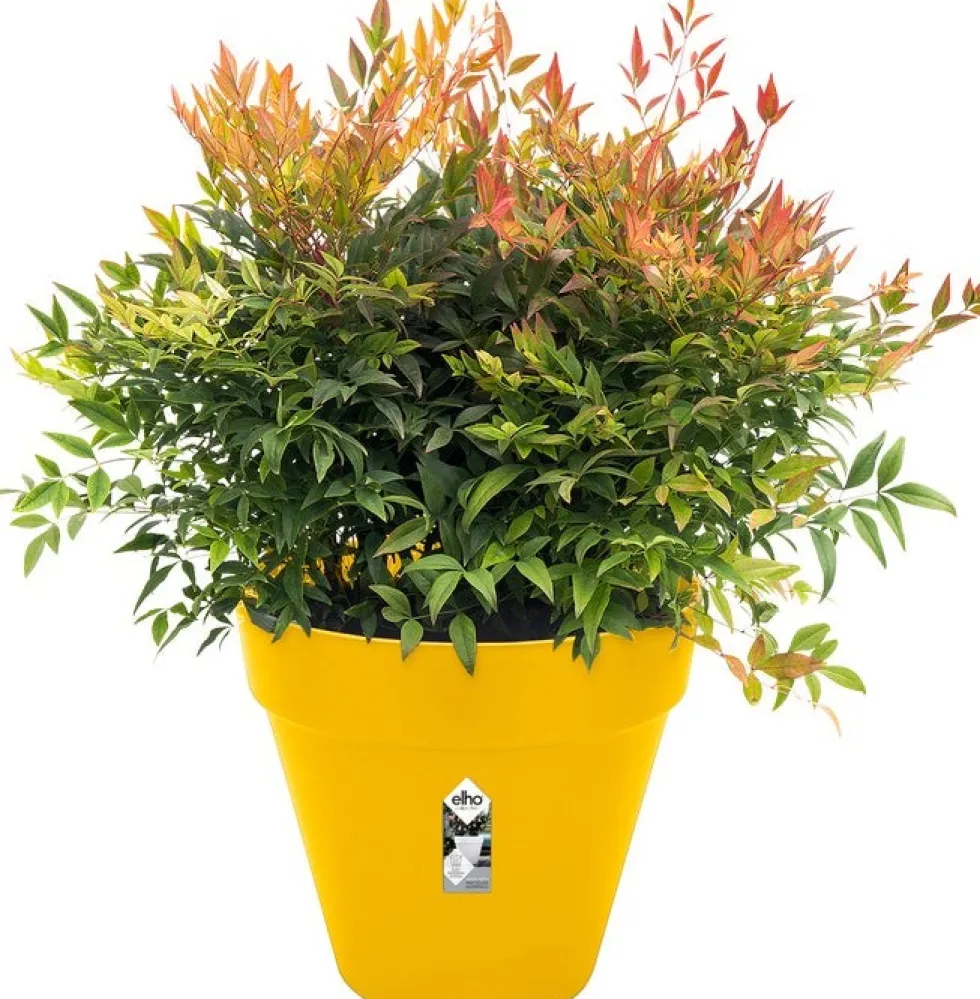 Elho bloempot Loft Urban geel D 38,5 H 35,3 cm
