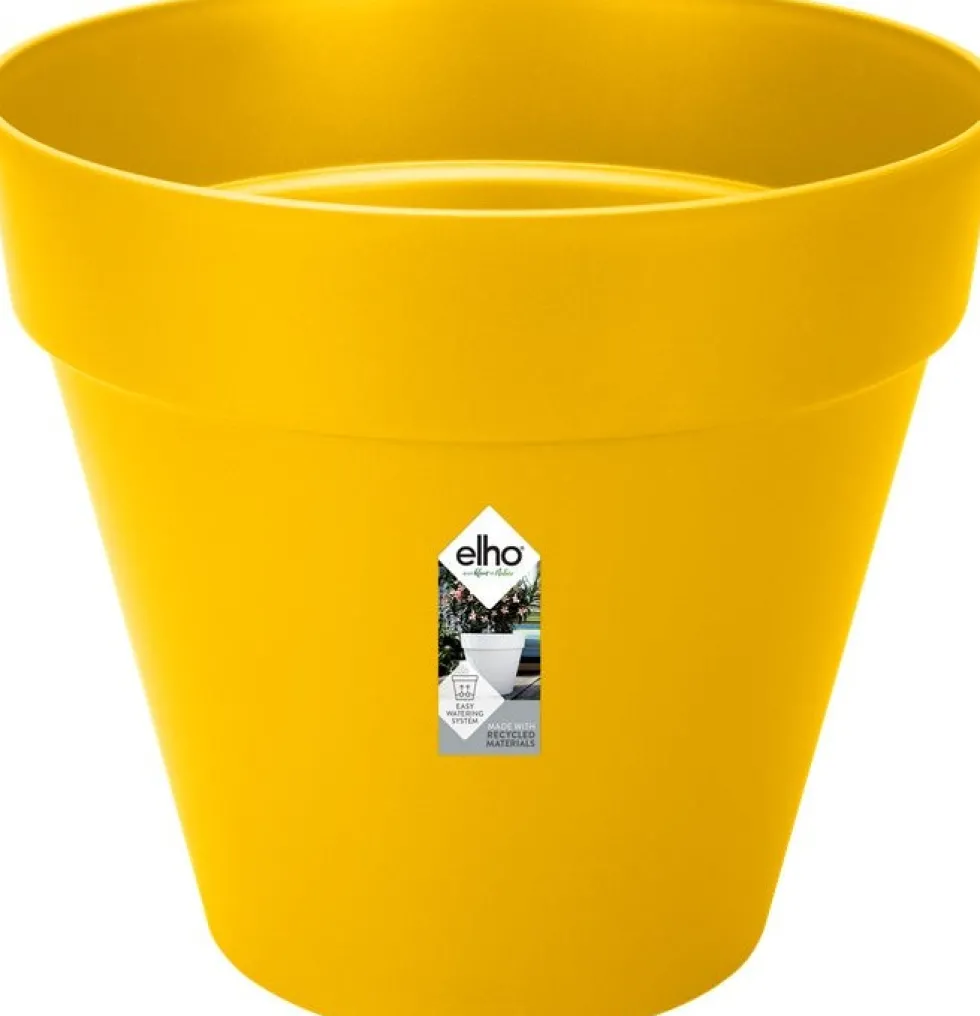 Elho bloempot Loft Urban geel D 38,5 H 35,3 cm