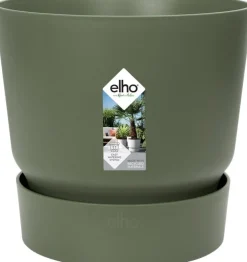 Elho bloempot met waterreservoir Greenville groen D 18,3 H 17,4 cm