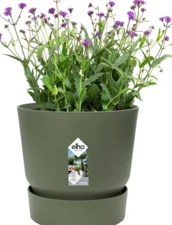 Elho bloempot met waterreservoir Greenville groen D 18,3 H 17,4 cm