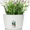 Elho bloempot met waterreservoir Greenville wit D 19,5 H 18,4 cm