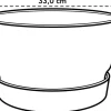 Elho bloempot met waterreservoir Greenville zwart D 32,5 H 19,4 cm