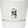 Elho bloempot met waterreservoir Greenville wit D 47 H 44 cm