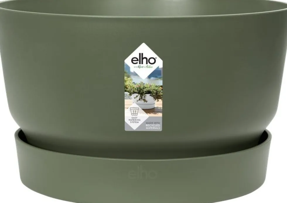 Elho bloempot met waterreservoir Greenville groen D 32,5 H 19,4 cm