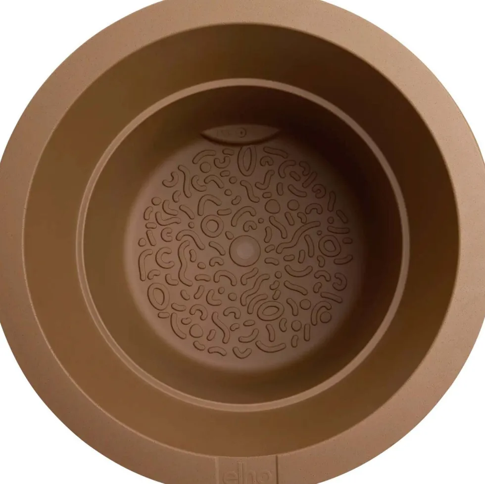 Elho bloempot op voet Amber Grail bruin D 38 H 36 cm