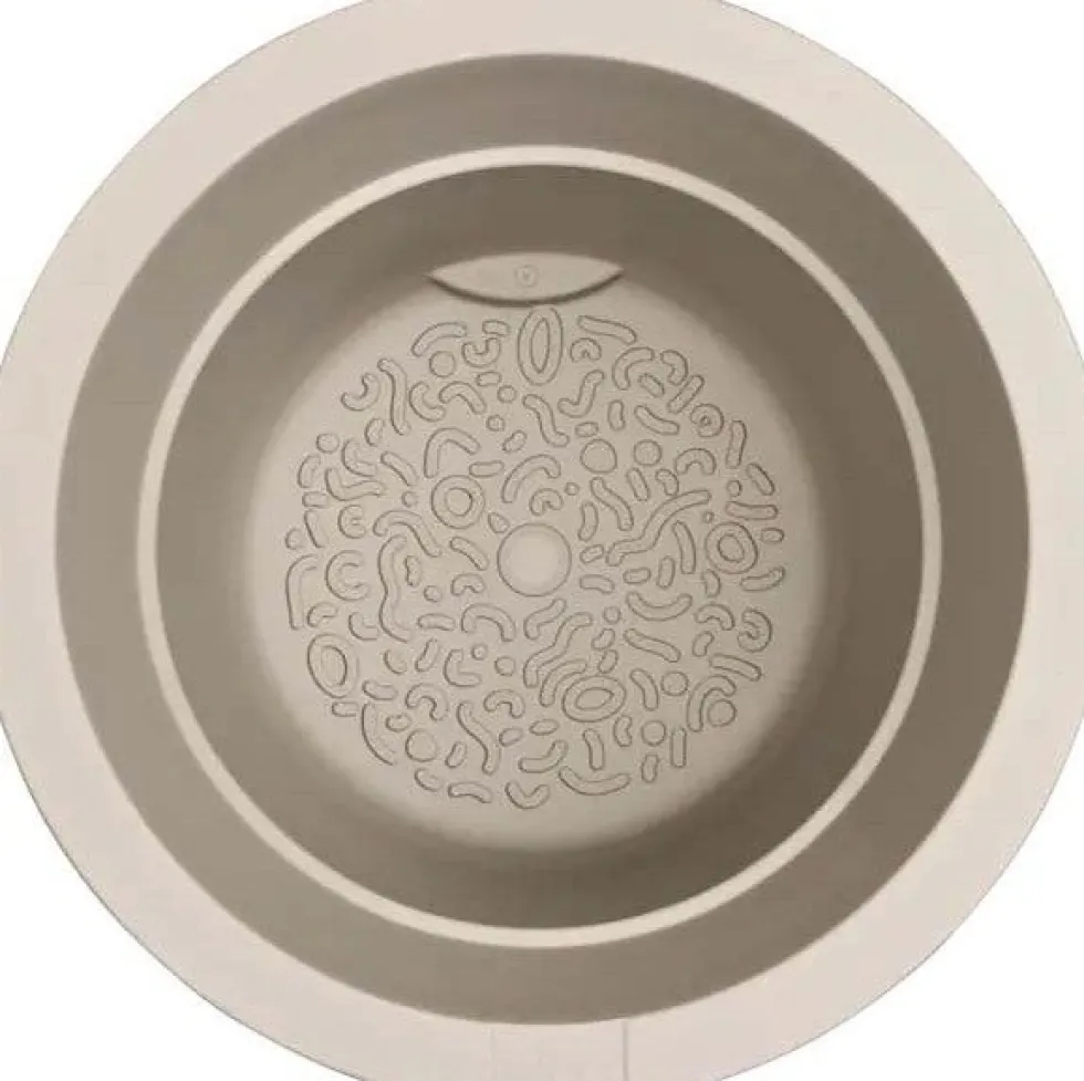 Elho bloempot op voet Amber Grail beige D 30 H 28 cm