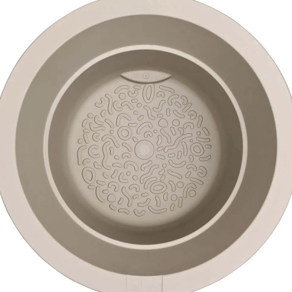 Elho bloempot op voet Amber Grail beige D 38 H 36 cm