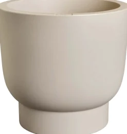 Elho bloempot op voet Amber Grail beige D 38 H 36 cm