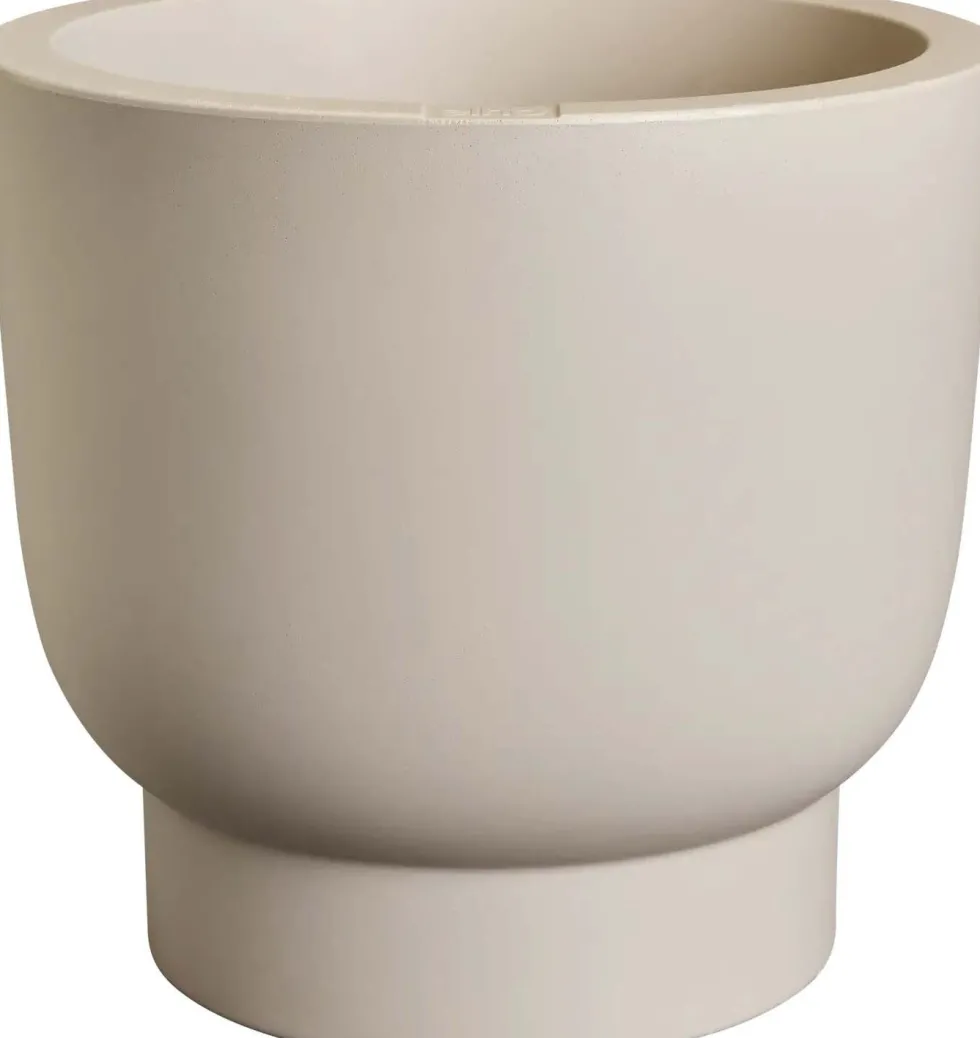 Elho bloempot op voet Amber Grail beige D 38 H 36 cm