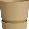 Elho bloempot op voet Greenville beige D 19,5 H 18,4 cm