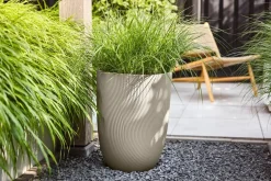 Elho bloempot Sereh beige D 39 H 53,4 cm