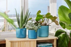 Elho bloempot The Ocean Collection blauw D 18,3 H 16,7 cm