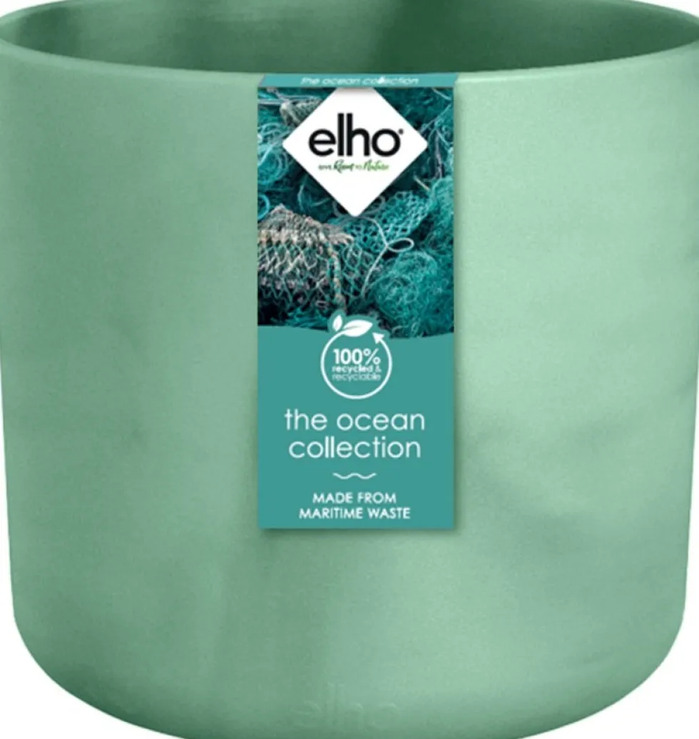 Elho bloempot The Ocean Collection groen D 18,3 H 16,7 cm