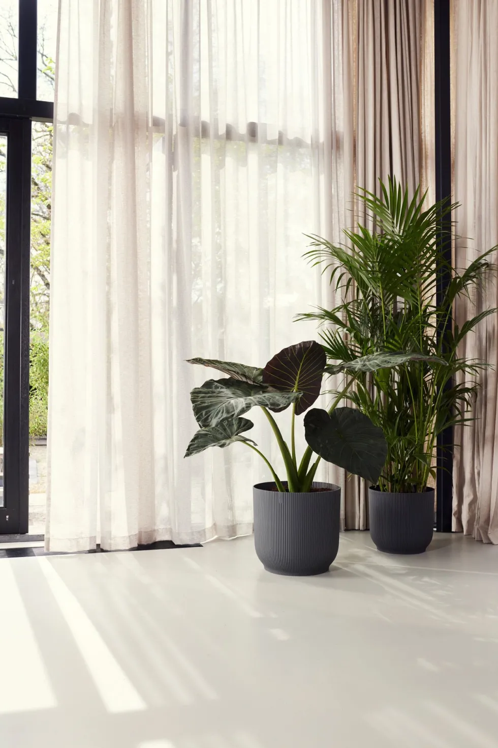 Elho bloempot Vibes antraciet D 34,9 H 32,4 cm
