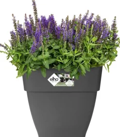 Elho bloempot Vibia Campana antraciet 28,8 x 28,8 x 28,2 cm