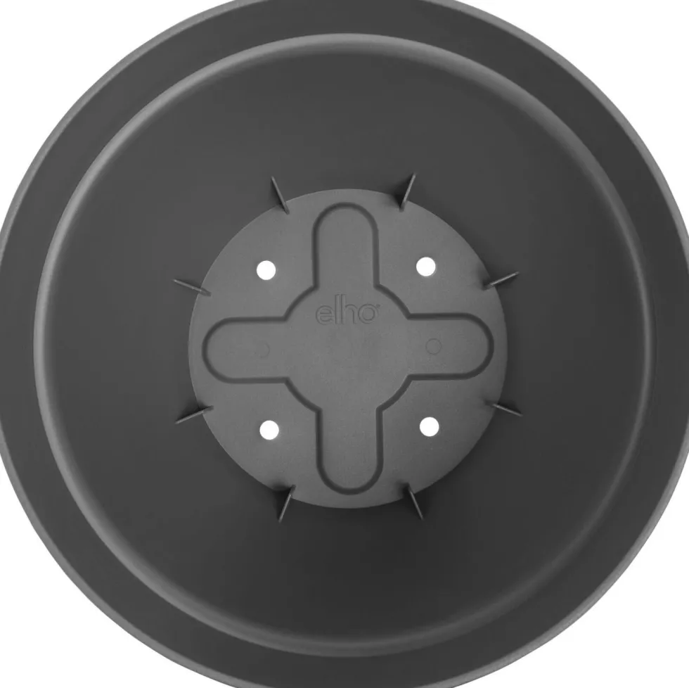Elho bloempot Vibia Campana antraciet D 19,5 H 16,8 cm