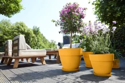 Elho bloempot Vibia Campana geel D 29,8 H 25,8 cm