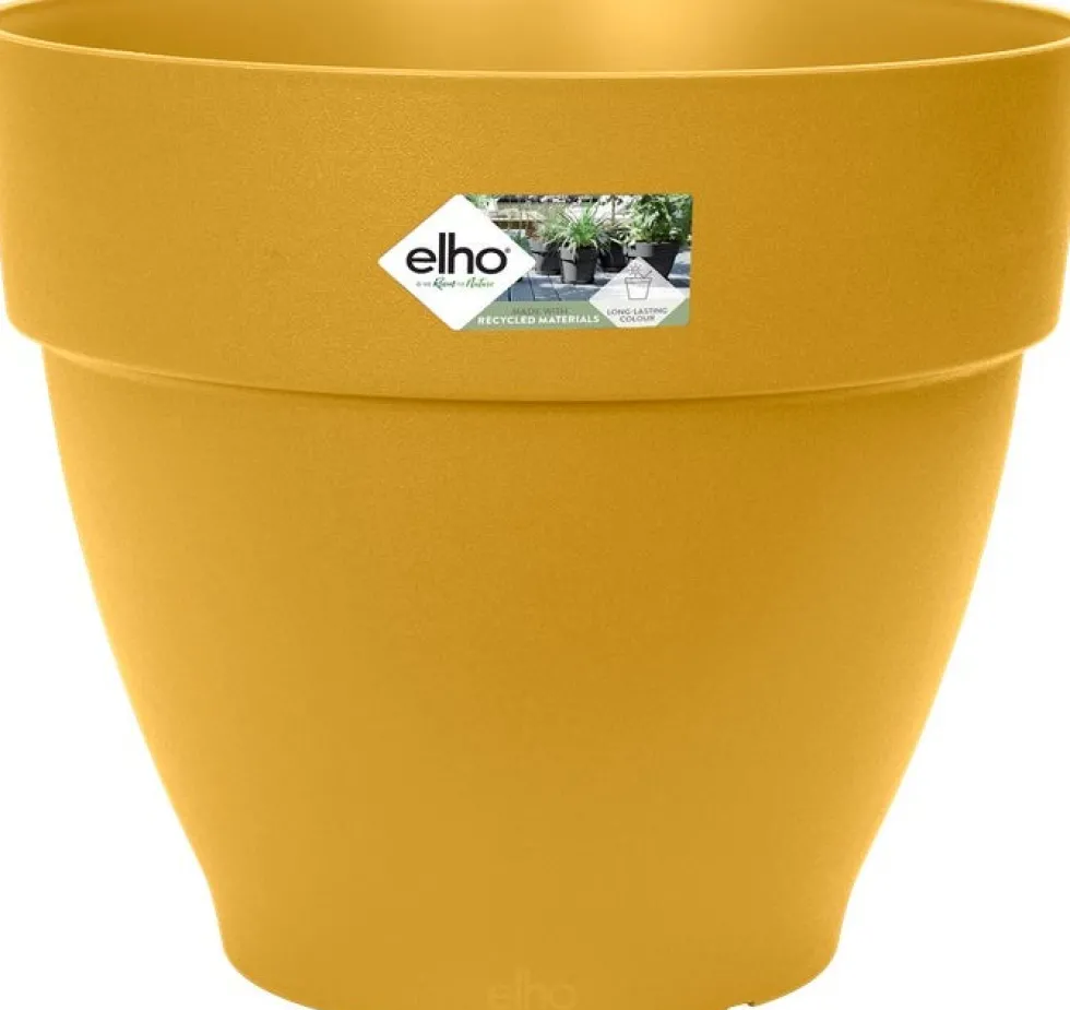 Elho bloempot Vibia Campana geel D 29,8 H 25,8 cm