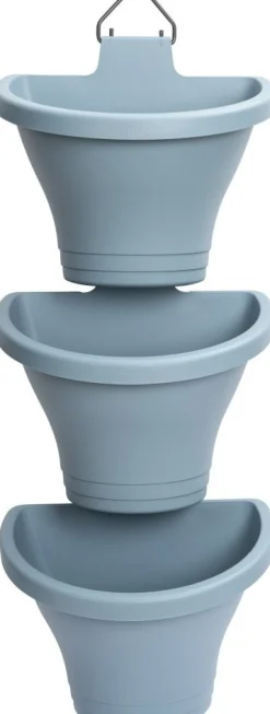 Elho hangpot Corsica lichtblauw 26,7 x 17 x 29,7 cm 3 stuks