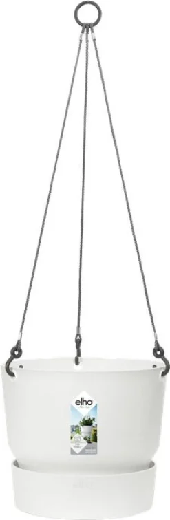 Elho hangpot met waterreservoir Greenville wit D 23,5 H 20,5 cm