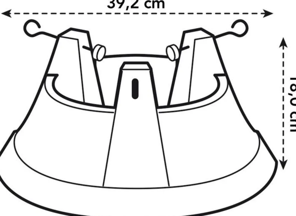 Elho kerstboomstandaard Nordmann D 39 cm groen