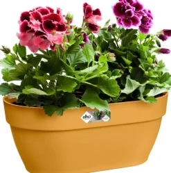 Elho muur plantenbak Vibia Campana geel 35 x 16,2 x 14,8 cm