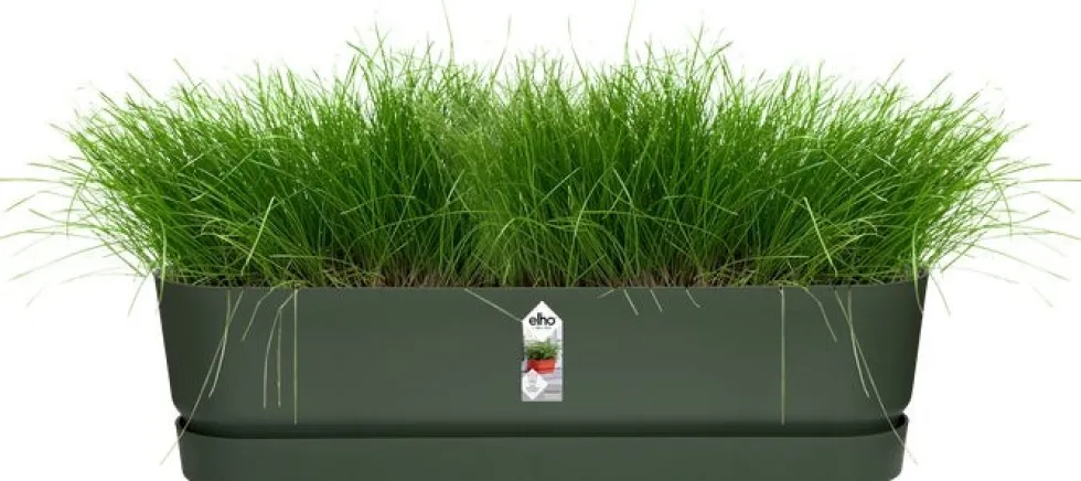 Elho plantenbak met waterreservoir Greenville groen 69 x 19,5 x 18,5 cm