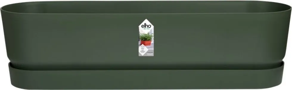 Elho plantenbak met waterreservoir Greenville groen 69 x 19,5 x 18,5 cm