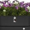 Elho plantenbak met waterreservoir Greenville zwart 78 x 35 x 33,5 cm
