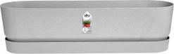 Elho plantenbak met waterreservoir Greenville grijs 69 x 19,5 x 18,5 cm