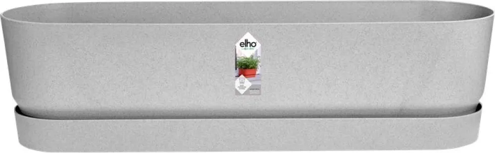 Elho plantenbak met waterreservoir Greenville grijs 69 x 19,5 x 18,5 cm