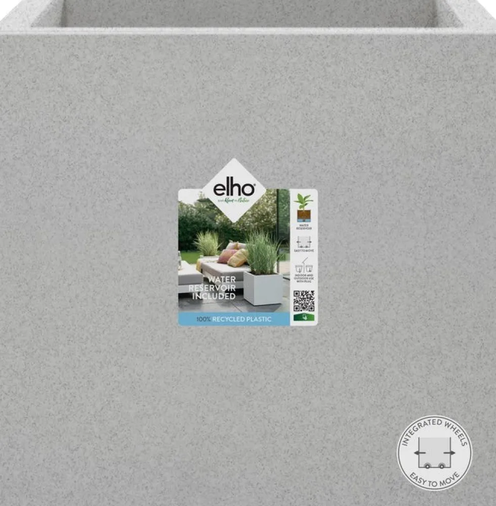 Elho plantenbak Vivo Next grijs 29,5 x 29,5 x 29,5 cm
