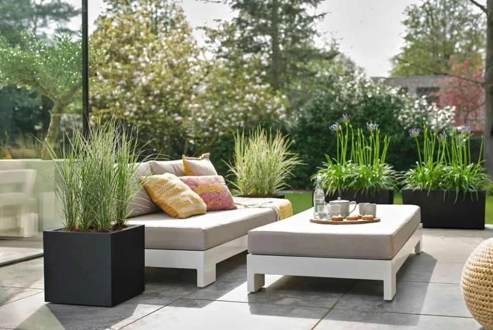 Elho plantenbak Vivo Next zwart 59 x 29,5 x 29,2 cm