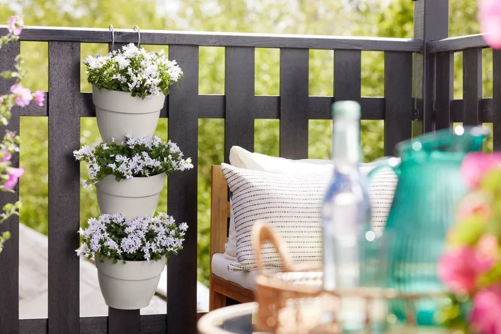 Elho plantenbak voor verticale tuin Vibia Campana Vertical Forest wit 20,7 x 17,1 x 29,7 cm