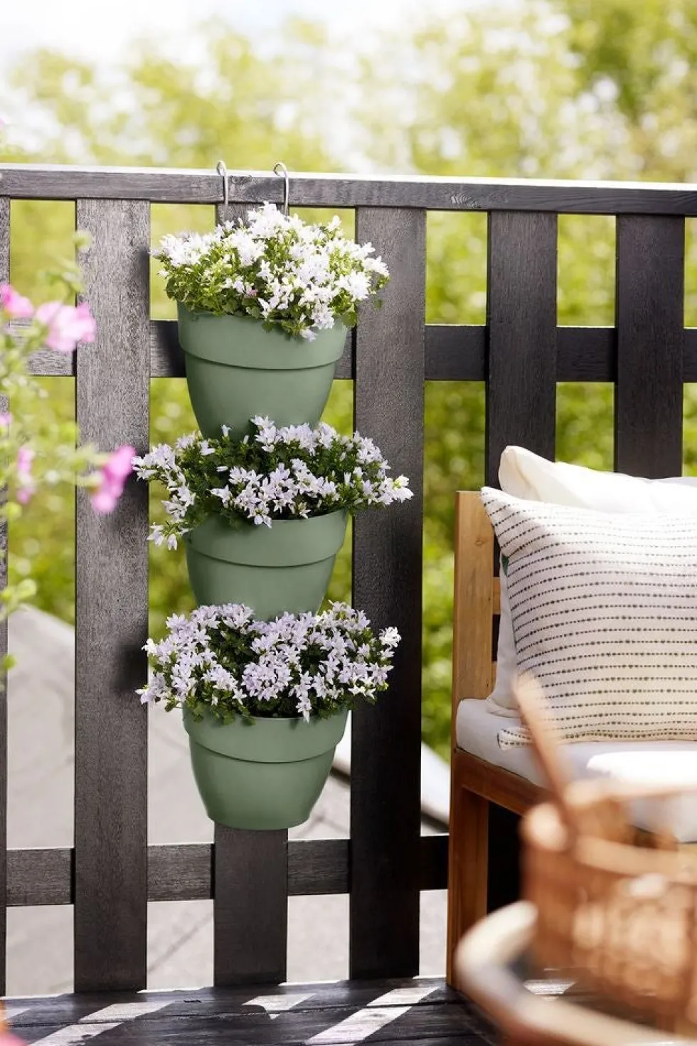 Elho plantenbak voor verticale tuin Vibia Campana Vertical Forest groen 20,7 x 17,1 x 29,7 cm