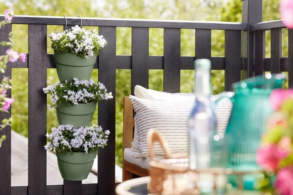 Elho plantenbak voor verticale tuin Vibia Campana Vertical Forest groen 20,7 x 17,1 x 29,7 cm