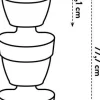 Elho plantenbak voor verticale tuin Vibia Campana Vertical Forest blauw 20,7 x 17,1 x 29,7 cm