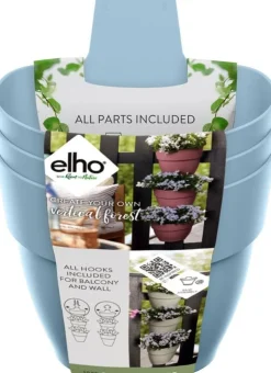 Elho plantenbak voor verticale tuin Vibia Campana Vertical Forest blauw 20,7 x 17,1 x 29,7 cm