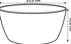 Elho plantenschaal Brussels wit D 22,9 H 10,8 cm