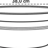 Elho plantenschaal Green Basics zwart D 38 H 15,9 cm