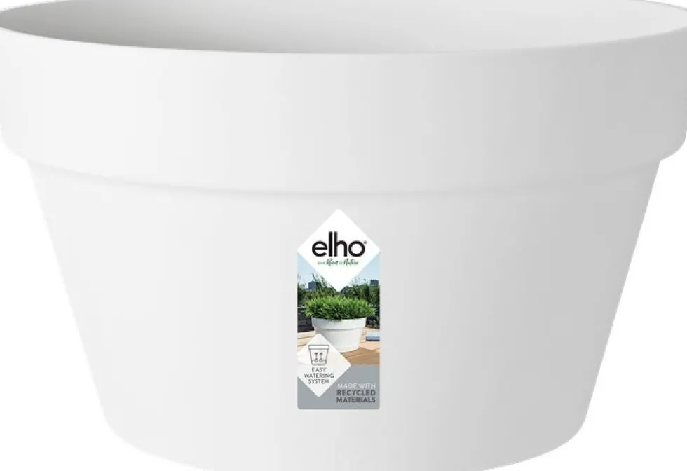 Elho plantenschaal Loft Urban wit D 34,5 H 20,2 cm
