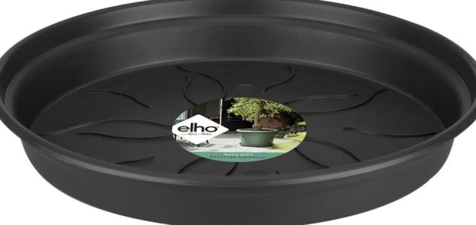 Elho plantenschotel Green Basics zwart D 65 H 6,8 cm